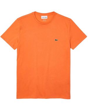 Lacoste Crew Neck T-Shirt - Orange