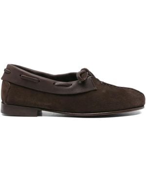 Hereu Botas de ante con cordones - Marrón