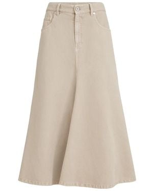 Brunello Cucinelli フレアスカート - ホワイト
