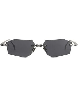 Kuboraum Sonnenbrille Mit Geometrischem Gestell - Grau