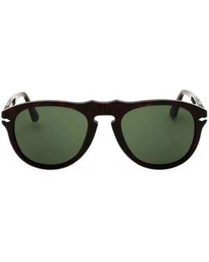 Persol Oval-Frame Sunglasses - Green