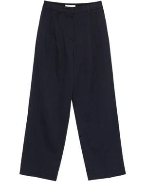 DUNST Pleated Tailored Pants - Blue