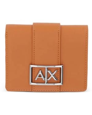 ARMANI EXCHANGE Logo-Detail Wallet - Brown