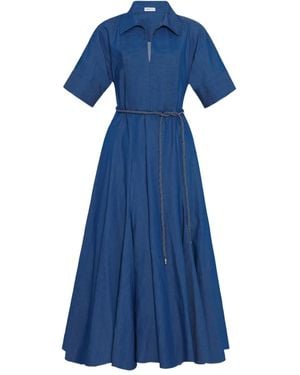 Rosetta Getty Chemisier Con Cintura - Blu