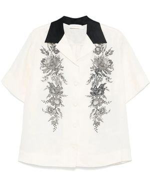 Zimmermann Short Sleeve Shirt - White