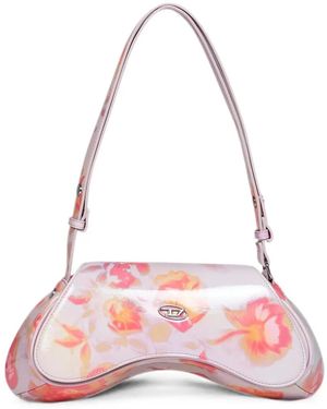 DIESEL Play Floral-Print Shoulder Bag - Pink