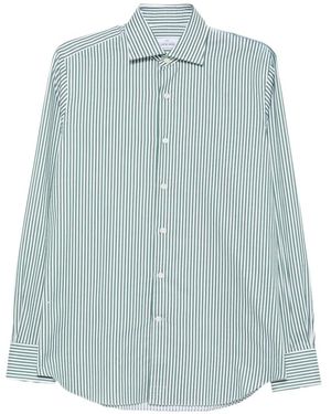 Alessandro Gherardi Striped Cotton Shirt - Blue