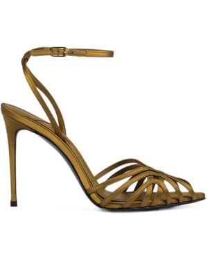 Le Silla Sandales Embrace À Talon - Metallic