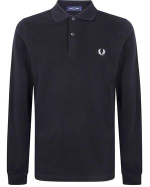Fred Perry ロゴ ポロシャツ - ブルー