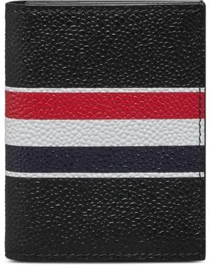Thom Browne Portemonnaie Mit Rwb-Streifen - Schwarz