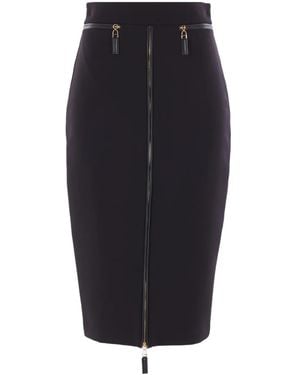 Elisabetta Franchi Zip-detail Pencil Skirt - ブルー