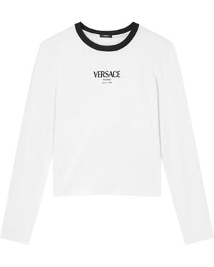 Versace Stretch Viscose-Jersey T-Shirt - White