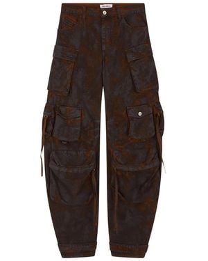 The Attico Cargo Pocket Pants - Brown