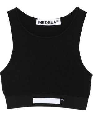 MEDEA Logo-Detail Tank Top - Black