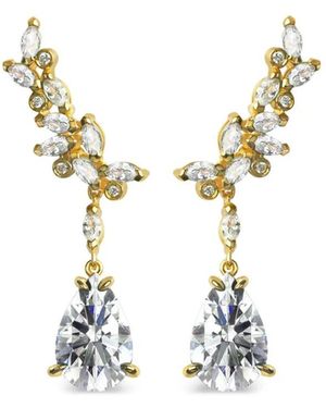 Lark & Berry 14Kt Veto Raindrop Diamond Earrings - Metallic