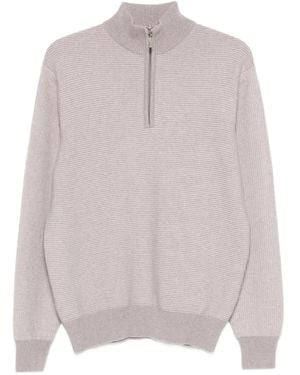 Doriani ジップ リブセーター - ピンク