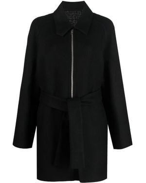 Givenchy 4G-Zip Belted Coat - Black