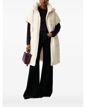 Pinko Belted Hooded Puffer Coats - Black