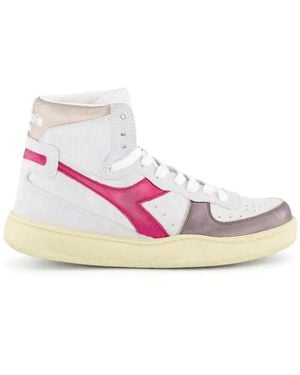 Diadora Mi Basket High-Top Sneakers - Pink