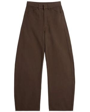 Lemaire High-Waisted Curved Jeans - Brown