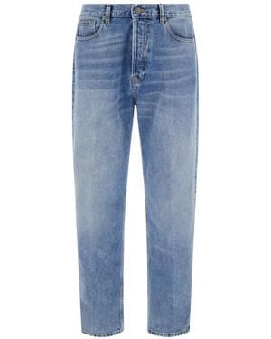 Grifoni Faded-Effect Jeans - Blue