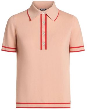 Kiton Poloshirt Mit Kontrastdetails - Pink