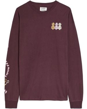 Damson Madder Camiseta Paper Cut Gals - Morado