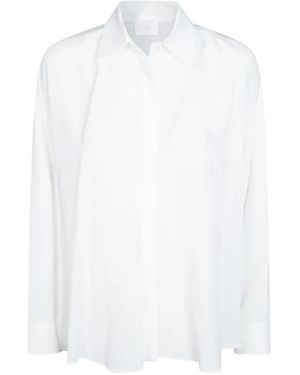 Dondup Oversized Crepe De Chine Shirt - White