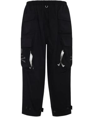Mastermind Japan スカルプリント カーゴパンツ - ブルー