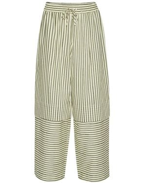 Henrik Vibskov Shants Striped Trousers - Green
