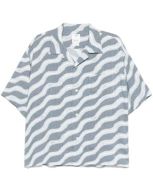 Visvim Camisa Copa de seda - Azul