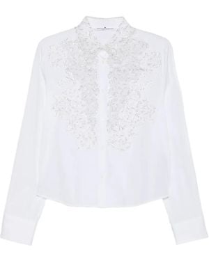 Ermanno Scervino Camicia Con Inserti - Bianco
