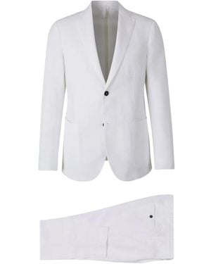 Incotex Single-Breasted Suit - White