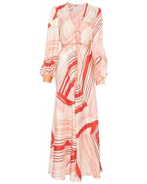 Raquel Diniz Valerie ロングスリーブ マキシドレス - ホワイト