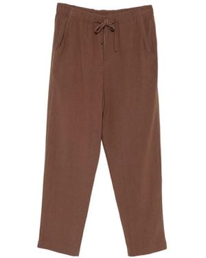 Imperial Drawstring-Waist Pants - Brown