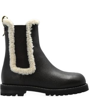 Fendi Commando Leather Chelsea Boots - Black