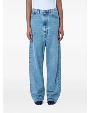Maison Margiela Whiskering-Effect Jeans - Blue
