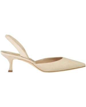 Manolo Blahnik 50Mm Carolyne Pumps - Natural