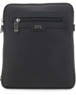 BOSS Lewys Messengertas Met Logo - Zwart
