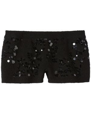 Gucci Sequin Mini Shorts - Black