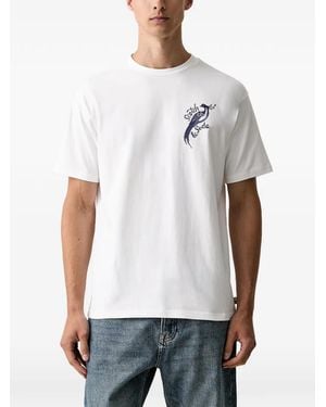Scotch & Soda X Royal Delft Graphic-Print T-Shirt - White