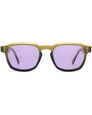 Retrosuperfuture Sonnenbrille Mit Geometrischem Gestell - Lila