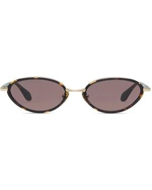 Gigi Studios Evela Oval-Frame Sunglasses - Brown