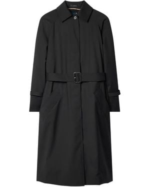 Paul Smith Gabardina Con Cinturón - Negro