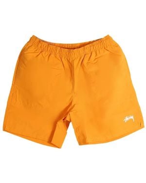 Stussy Water Stock Shorts - Orange
