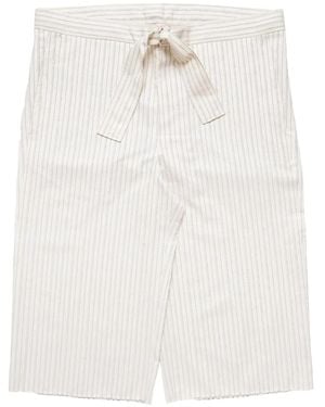 MM6 by Maison Margiela Pinstriped Shorts - White