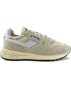 Autry Reelwind Logo-Patch Trainers - White