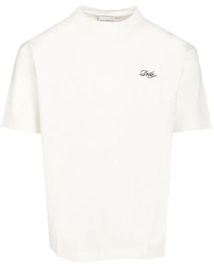 Drole de Monsieur Drôle Belissima Logo-Embroidered T-Shirt - White