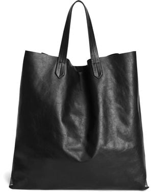 Jil Sander Cabas À Logo Embossé - Noir