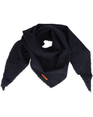 Barena Logo-Patch Scarf - Blue